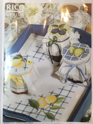 Rico Design Counted Cross Stitch Jar Covers Kit 8'' X 8''Czech Rep.