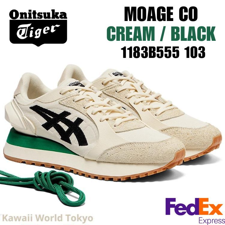 Onitsuka Tiger MOAGE CO CREAM / BLACK 1183B555 103 UNISEX Onitsuka Tiger MOAGE CO CREAM / BLACK 1183B555 103 UNISEX
