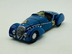 Miniature Peugeot 302 DS N°24 – 24h Du Mans 1937 – Norev Modifiée 1/43