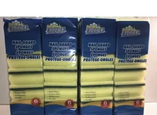 24 Scrub Buddies Nail Guard Sponges  (6 in pack ) Yellow Green Sponge BestSeller