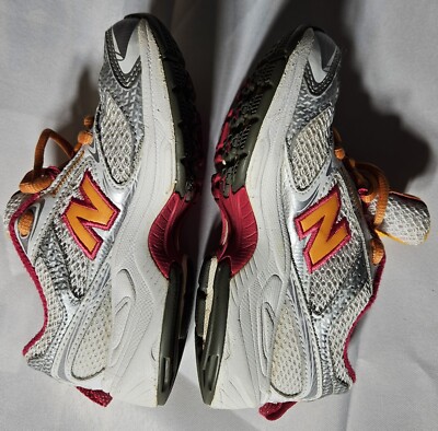 New Balance 553 Gray, Orange & Hot Pink Kids Running Shoes