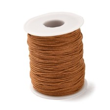1 Roll Brown Waxed Cotton Thread Cord DIY Necklace Jewelry Making String Beading