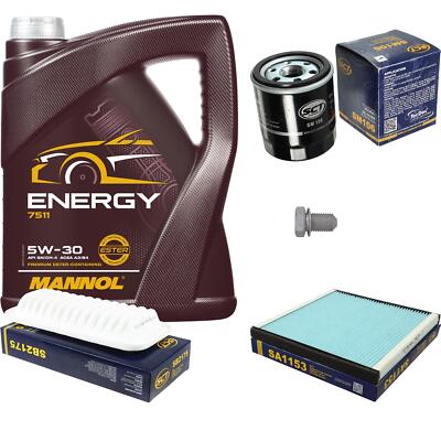 SCT Inspektionspaket 5 L MANNOL Energy 5W-30 für Toyota Yaris _P9_ 1.3 VVT-i