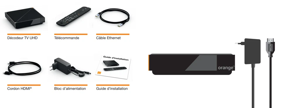 MINI DECODEUR TV UHD ORANGE WIFI WPS TNT HDMI - Photo 2/3