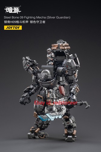 JOYTOY Steel Bone 09 Fighting Mecha (Silver Guardian) 8.5 inch Collectible Toys - Picture 12 of 13