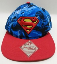 Hat Cap Superman Adult DC Comics Baseball SnapBack Sublimated Animated Hero