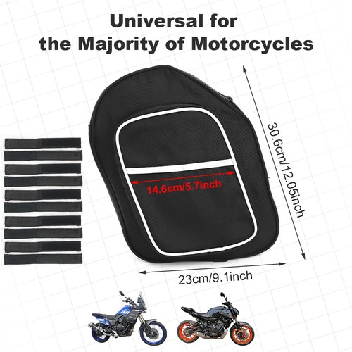 2PCS Side Pannier Bag Fit For MV AGUSTA Rivale S3 2013-2021 Rivale 800 2013-2018 - Picture 5 of 16