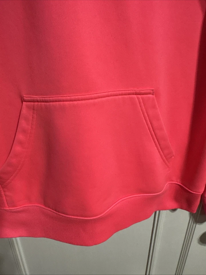Pulôver feminino Under Armour com capuz solto Coldgear médio M rosa quente - Imagem 4 de 4