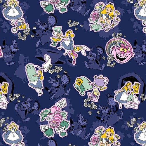 Alice In Wonderland Cherokee Scrubs Tooniforms Disney V Neck Top TF737 ALWF - Picture 7 of 7