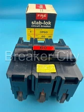 Federal Pacific 60 Amp 3 Pole Type NA Circuit Breaker FPE 240V 60A 3P *BRAND NEW
