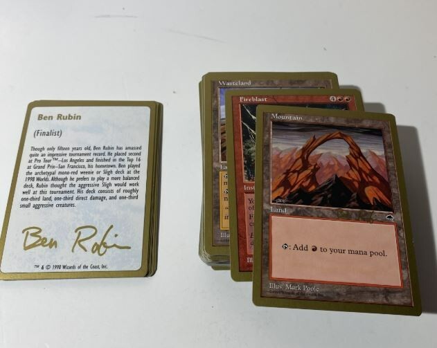 World Championship Decks 1998 赤単色 Gold Border Boil World Championship Decks 1998 - Magic the