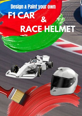 Design & Paint Your Own F1 Car & Race Helmet Kit