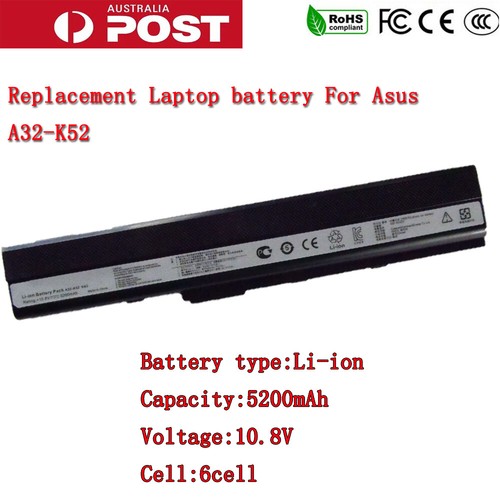New Laptop Battery for Asus B53 B53F B53J B53Jc F85 F86 K42J K52D K52J 5200mah