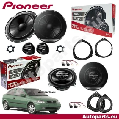 Kit 6 Haut-Parleurs Pioneer 2 Voies Avant Arrière Opel Astra G 1998 - Photo 1/4