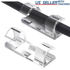 40Pcs Cable Clip Self-Adhesive Cord Management Holder Organizer (0.38" Diameter)