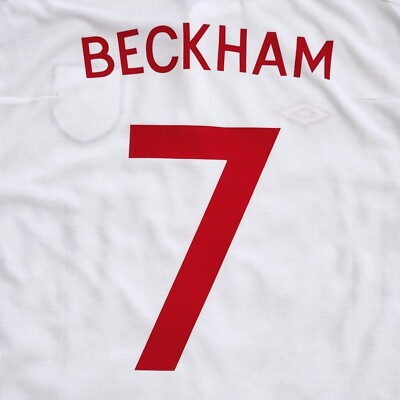 Umbro Men's England Home Stadium Jersey 2010 Legend Beckham #7