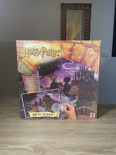 Vintage 2000 WB Harry Potter Jigsaw Puzzle 260 pieces Incomplete Missing Decoder - Picture 2 of 9