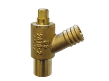 15mm Type A Brass Drain-off Valve / Drain Cock - With Spindle Gland MT Cock