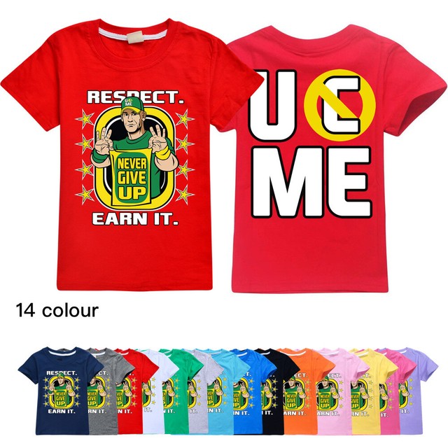 Kids Boys John Cena Short Sleeve T-Shirt 100% Cotton Casual Tee Tops 2-14Y Gift Kids Boys John Cena Short Sleeve T-Shirt 100% Cotton Casual Tee Tops 2-14Y Gift