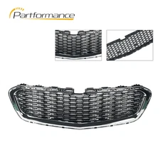 Grille For 2014-2016 Chevrolet Malibu With Chrome Molding Lower Black Plastic