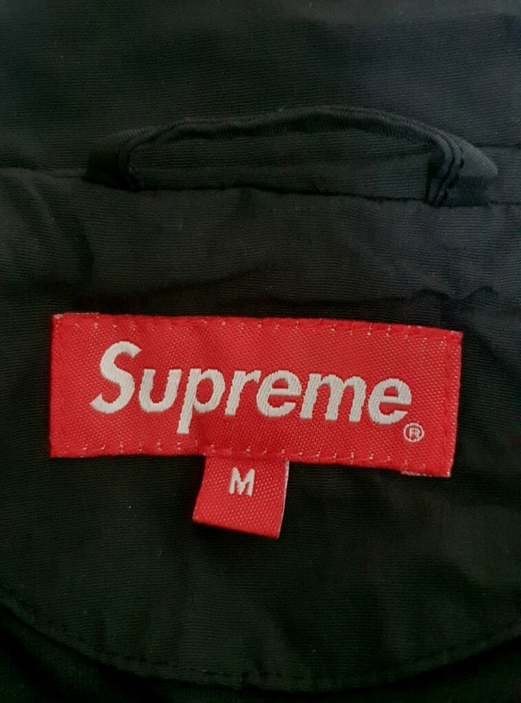SS20 Supreme Big Letter track jacket  size M medium Black Water Resistant thumbnail 4