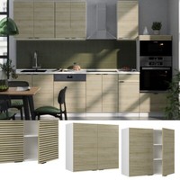 HäNgeschrank Fame-Line Weiß Eiche GefräSt 80 Cm Vicco