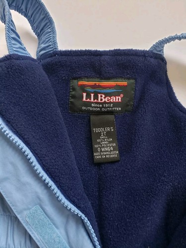 Girl Toddler LL BEAN (2) Piece Snowsuit Size 2T Blue, Pre-owned - Picture 16 of 23