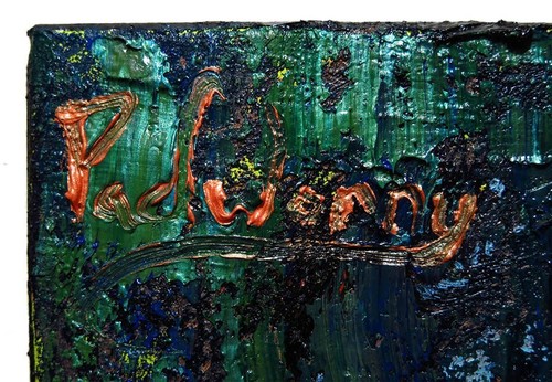 KANGAROO ORIGINAL OIL█PAINTING█VINTAGE█IMPRESSIONIST█ART SIGNED ABSTRACT ANIMAL - Picture 14 of 15