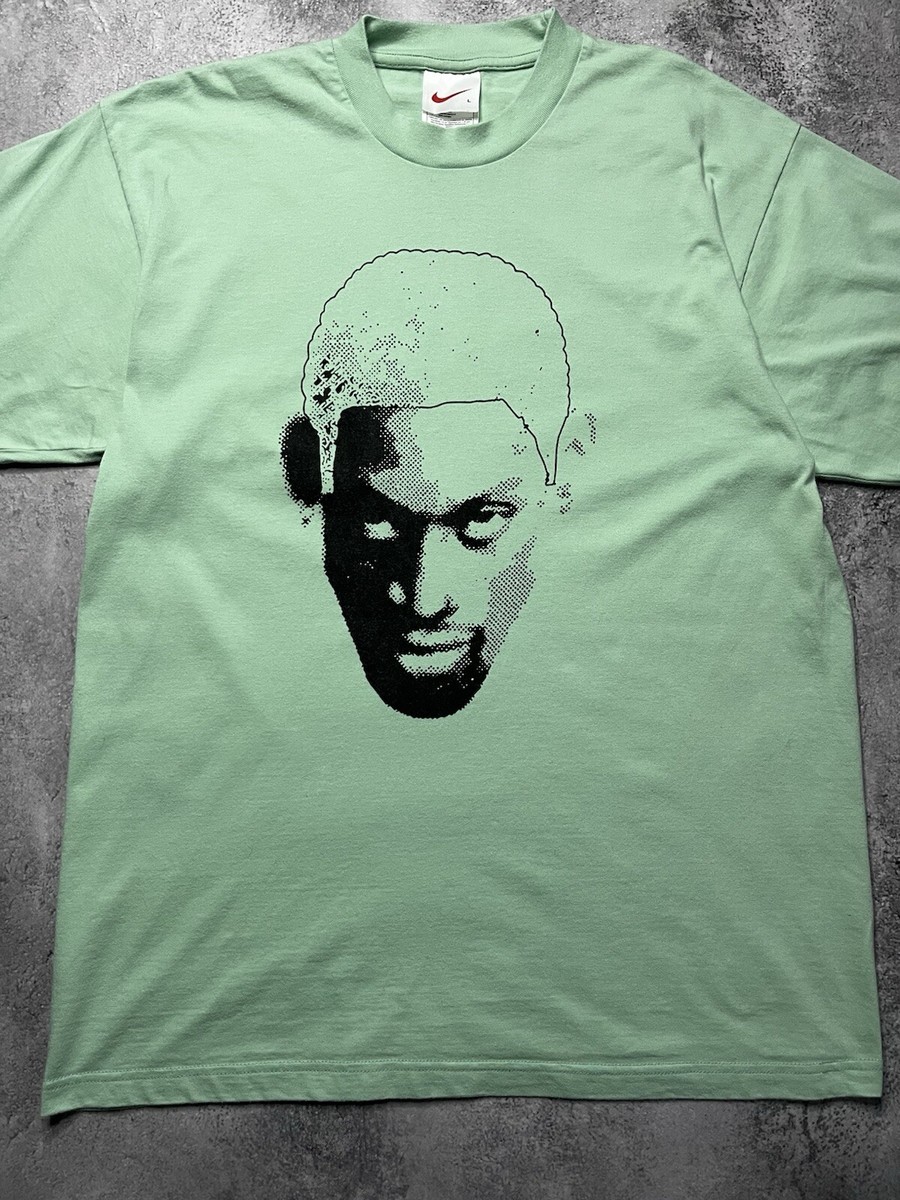 Vintage Nike Dennis Rodman Shirt Mintblue Men's L | eBay