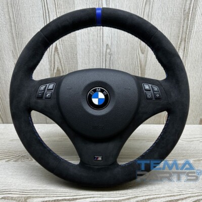 BMW E90 E92 E93 E84 E82 E87 M Sport Alcantara Lenkrad Aufgearbeitet OEM