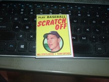 1971 Topps Scratch Off Insert Red Interior Unscratched Mel Stottlemyre Yankees