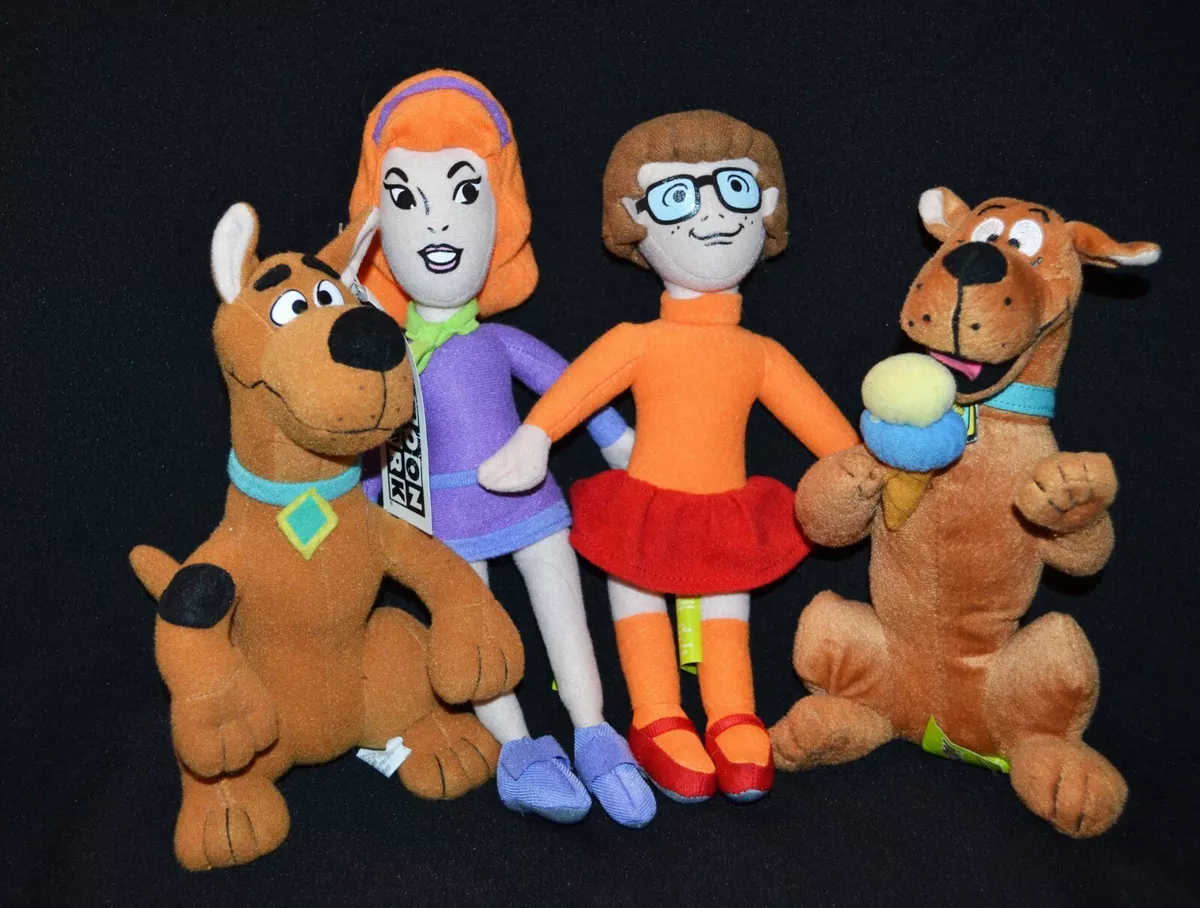 Scooby Doo Plush Dolls Velma, Daphne & Scooby Doo Set Of 4