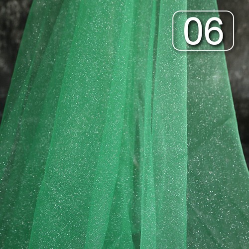 Shiny Fine Powder Tulle Fabric Silver Fine Powder Veil Wedding Craft DIY White - Picture 17 of 28