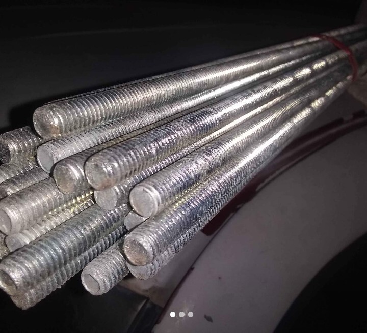 Brand New 25pc Bundle Of 3/8"x16x10ft Zinc Coated All Thread Threaded Rod eBay