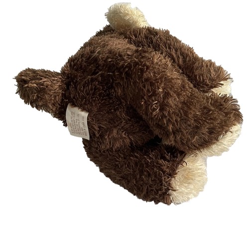 Dan Dee Stuffed Plush Dog Brown Collectors Choice Puppy Closed Eyes Sitting 10" - Picture 8 of 11
