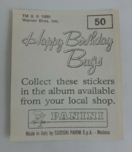 1990 Panini Happy Birthday Bugs (Pick Your Sticker) - Picture 75 of 343