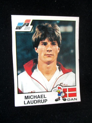 Michael LAUDRUP DANMARK DANEMARK image sticker N° 77 EURO 84 FRANCE PANINI 1984
