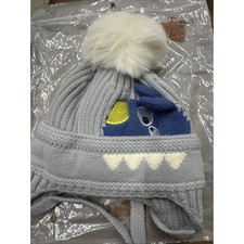 4 for 12 Tutuya Monster Beanie Hat, Grey, 44 Cm