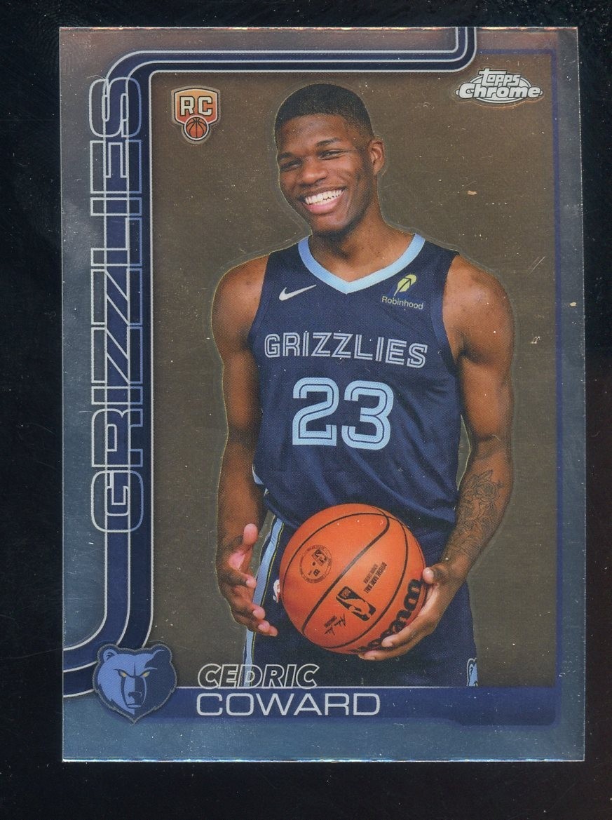 2025-26 Topps Chrome #261 Cedric Coward Grizzlies RC Rookie