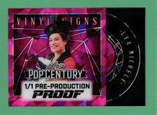 2025 LEAF METAL POP CENTURY LEA MICHELE 1/1 PRE-PRODUCTION PROOF VINYL SIGNS