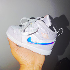 Jordan Air Jordan 1 Low Baby/Toddler Sneaker Size 7 Colorblock Lace-Up