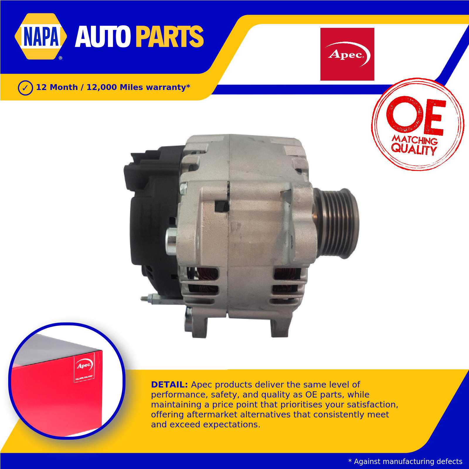 Alternator AAL1922 Apec 03P903023A 03P903023AX 03P903023B 03P903023BX 03P903023H