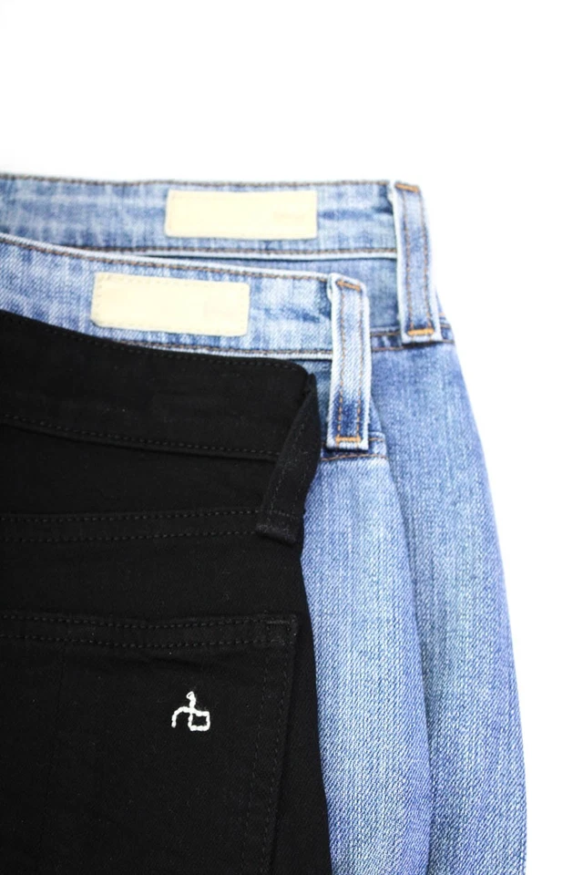 AG Adriano Goldschmied Rag & Bone Mujer Faldas Denim Jeans Azul Talla 26 Lote 3 Foto 4 de 4