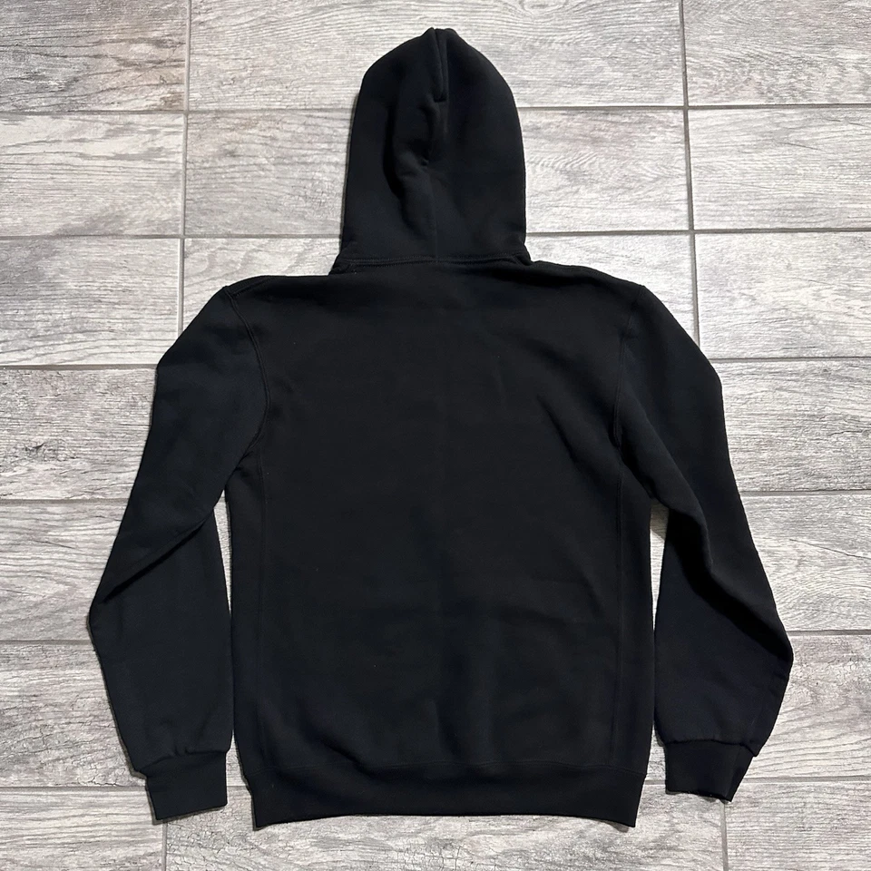 Винтажный Russell Athletic молодежи мальчиков XL черный пустой пуловер толстовка с капюшоном Skater Y2K - Изображение 3 из 4