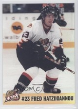 2001-02 Owen Sound Attack Team Issue Fred Hatziioannou #23 9jq