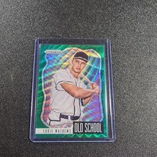 2021 Panini Prizm - Old School Eddie Mathews #OS-4 Green Wave Prizm