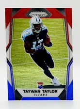 2017 Panini Prizm Red, White and Blue #213 Taywan Taylor RC Tennessee Titans