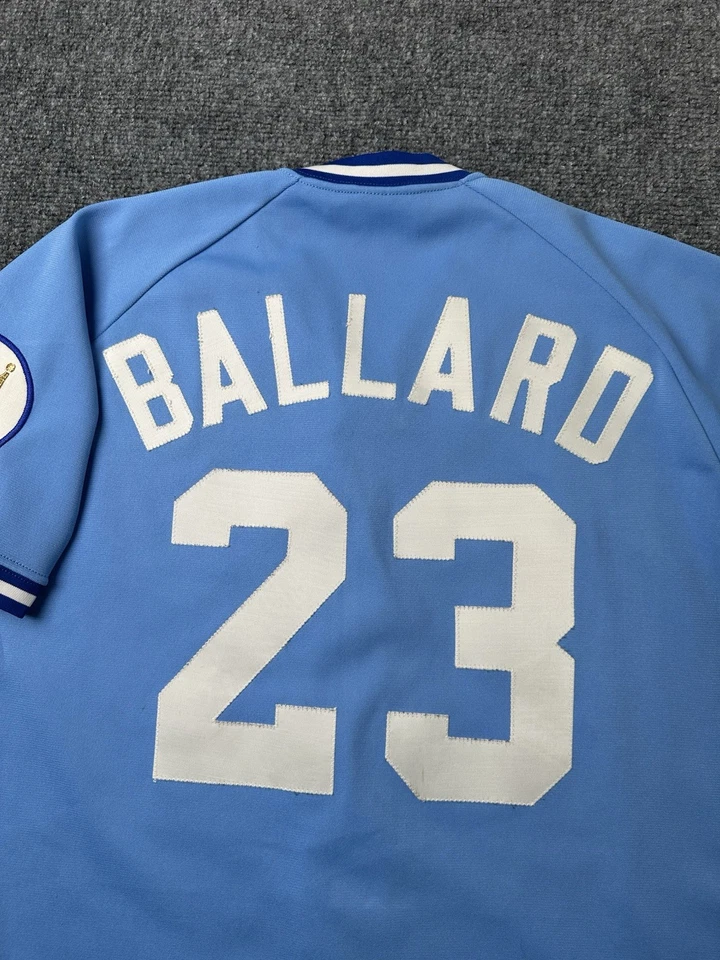 Mens Baseball Rawlings Kansas City Royals #23 Monty Ballard Jersey Blue, Size M - Image 4 of 4