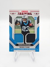 2025 ROOKIES AND STARS TREVOR ETIENNE DUAL ROOKIE PATCH CROSS TRAINING 
