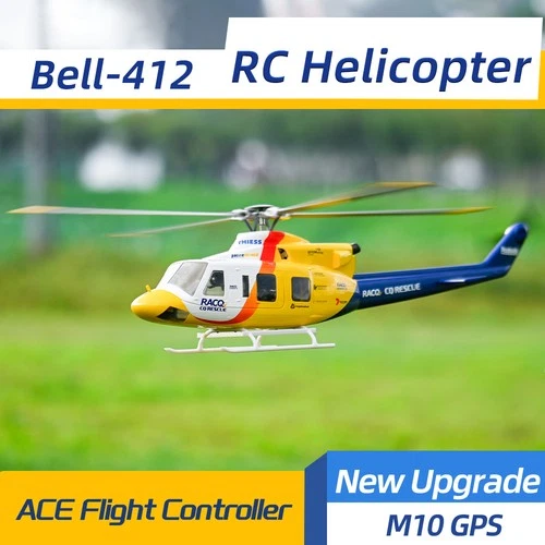 Flywing RTF Bell 412 470 V3 4 Blades 10CH RC Helicopter With ACE Flight Control